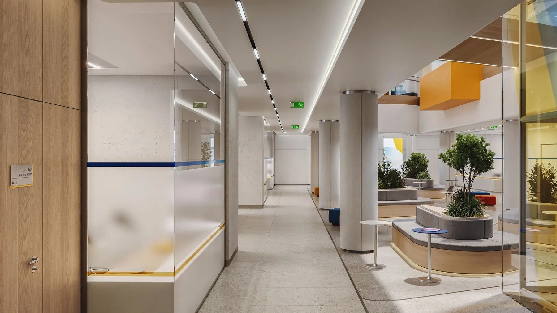 SABIC headquarters atrium interior