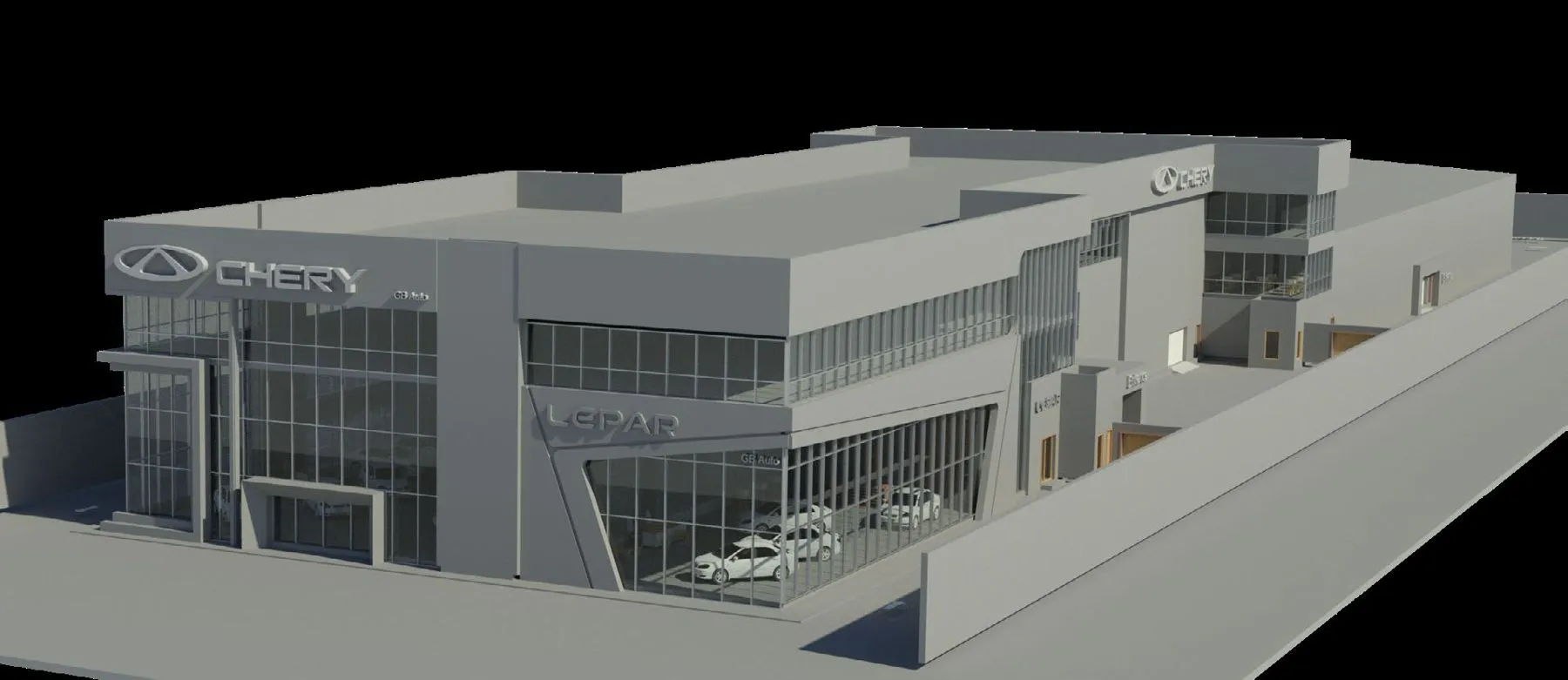 Chery Showroom & Admin, drawing 1