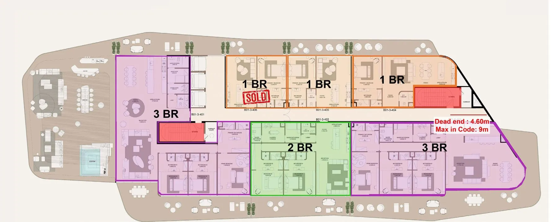 Mazeej Hotel & Housing Complex, drawing 3